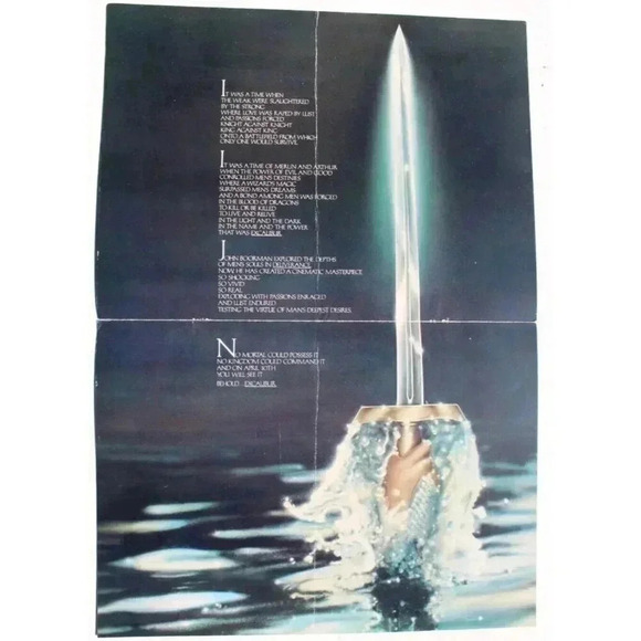 Vtg 1980 Excalibur Orion Promo Movie Press Screening Brochure Program - Picture 2 of 3